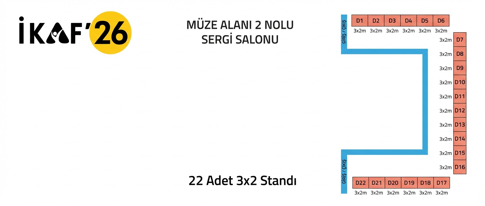 MÜZE ALANI 2 NOLU SERGİ SALONU Yerleşim Planı