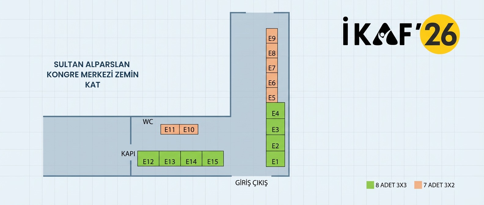 SULTAN ALPARSLAN KONGRE MERKEZİ ZEMİN KAT Yerleşim Planı